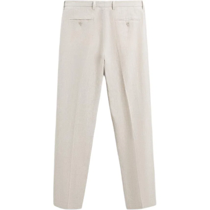 Мужские брюки классические Light Beige ZARA — фото 3