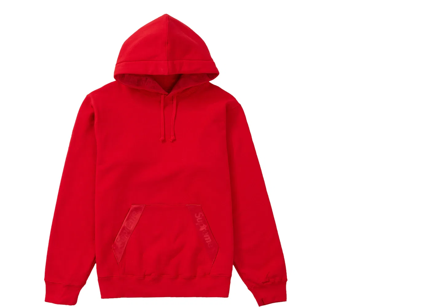 Мужской худи с принтом Supreme Tonal Webbing Hooded Sweatshirt, Red