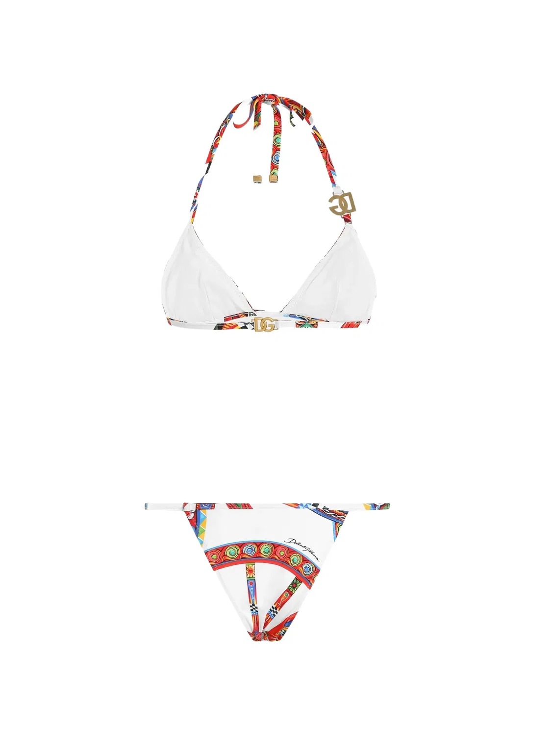 Треугольное бикини Carretto, белое Dolce & Gabbana, белый — фото 2