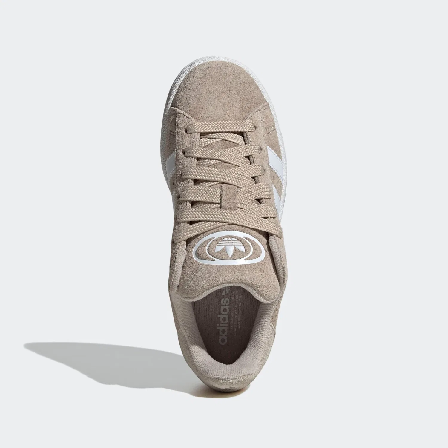 Детские кроссовки ретро-стиля Campus 00s Adidas Originals, Wonder Beige/Ftwr White/Gum 2 — фото 4
