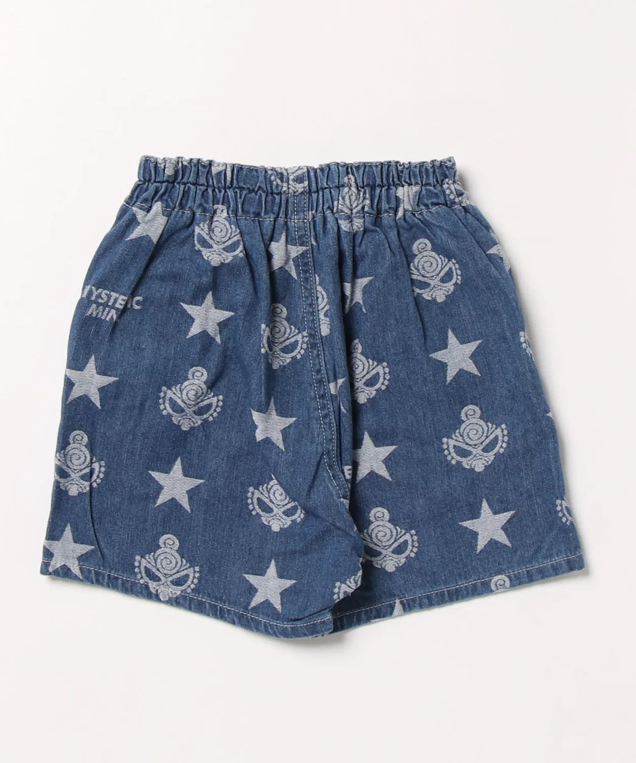Детские шорты с джакардовым принтом STAR WITH MINI HYSTERIC MINI, Indigo Blue — фото 2