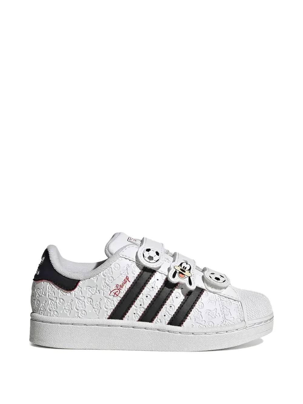 Кроссовки adidas Kids X Disney Superstar с низким верхом и круглым носком, белый — фото 2