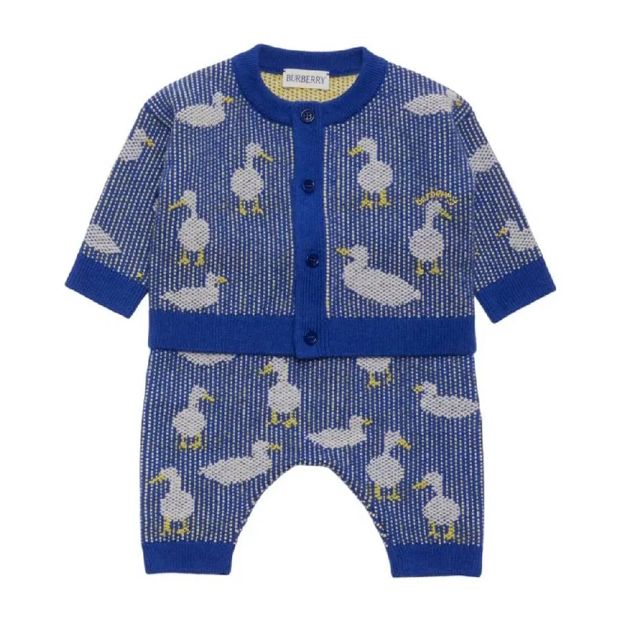 Комплект из двух предметов с принтом Kids All Over Duck Print Burberry, Knight Ip Pattern