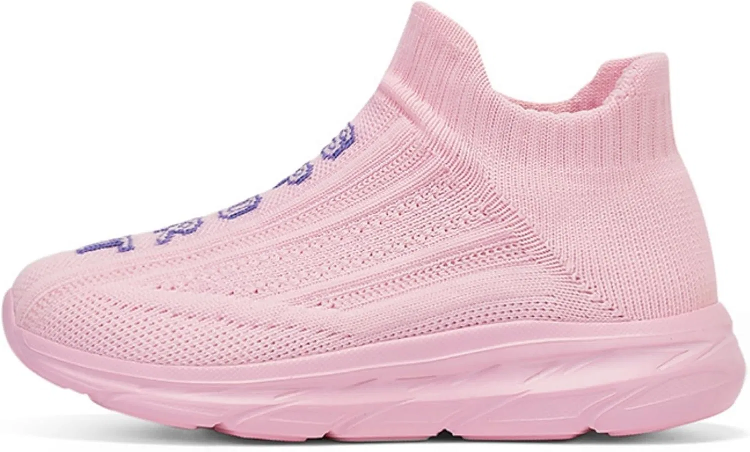 Детские кроссовки для девочек с дышащим трикотажем LLTMALL, Pink — фото 2