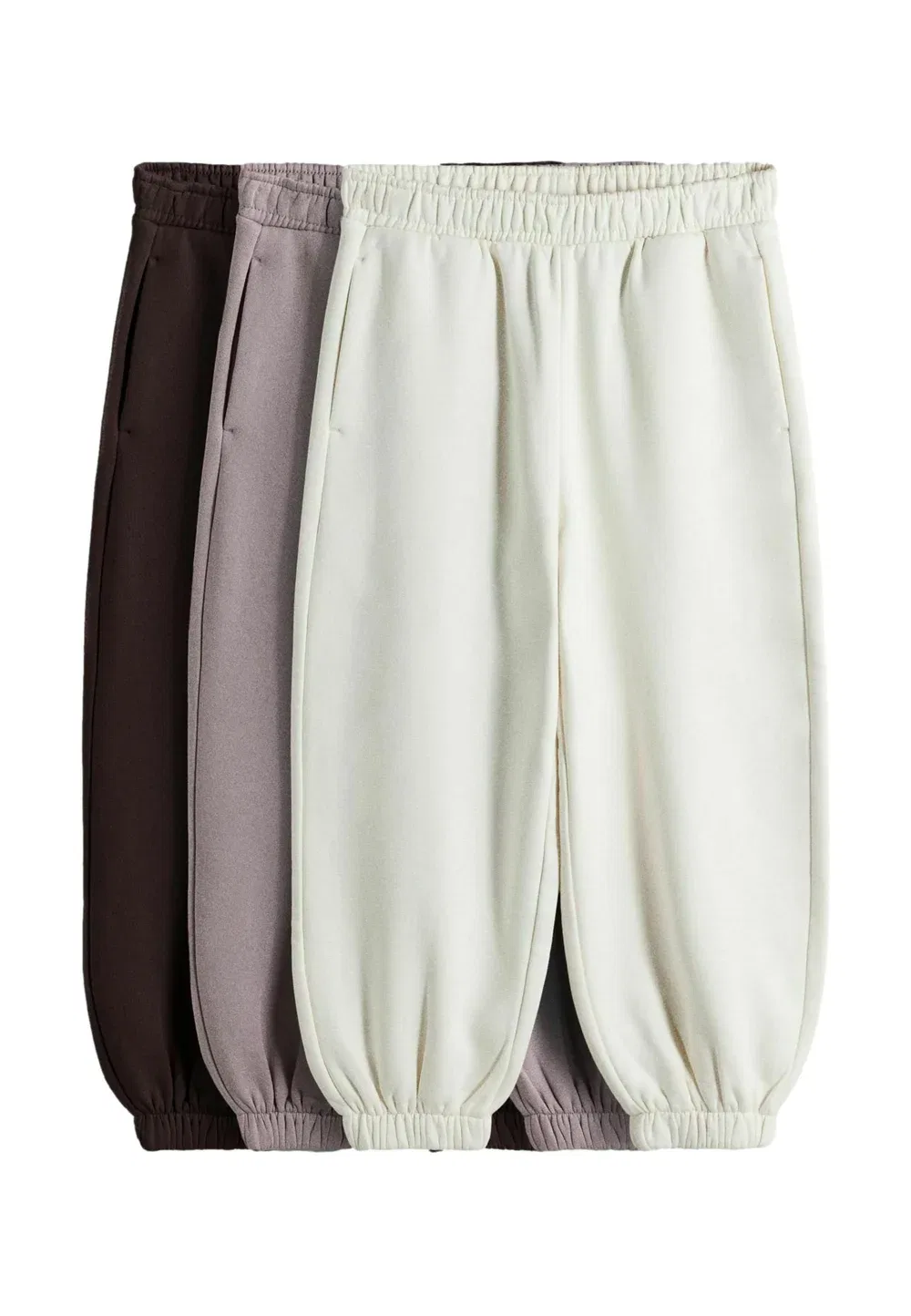 Комплект из 3 спортивных штанов с манжетами The Set, Pink Cream Purple