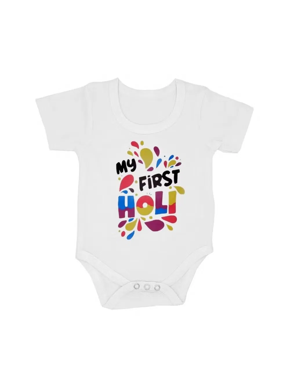 Боди-комбинезон с коротким рукавом Holi Festival Printshop4Me, разноцветный