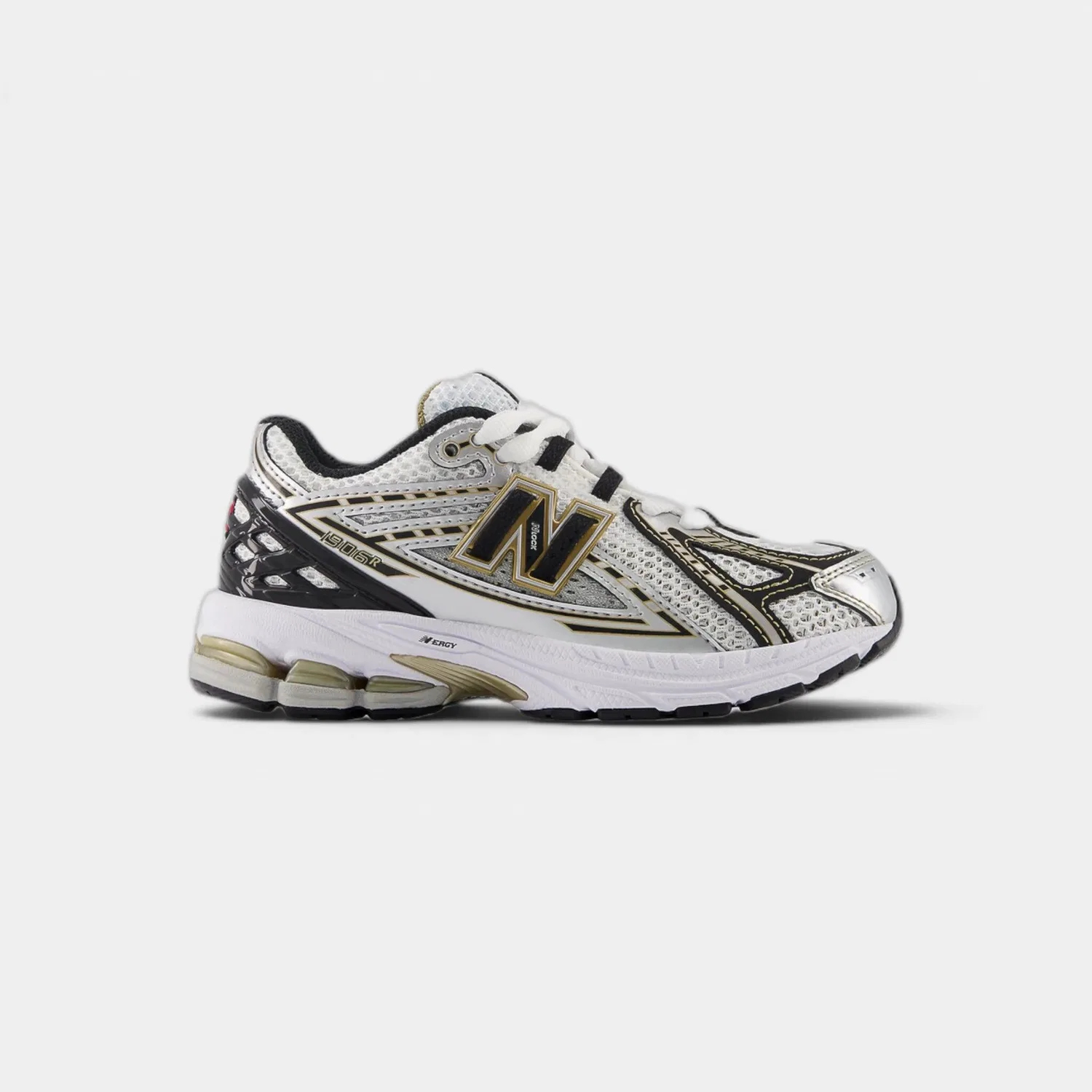 Детские кроссовки с принтом New Balance 1906R White Metallic Gold (PS), Weiss