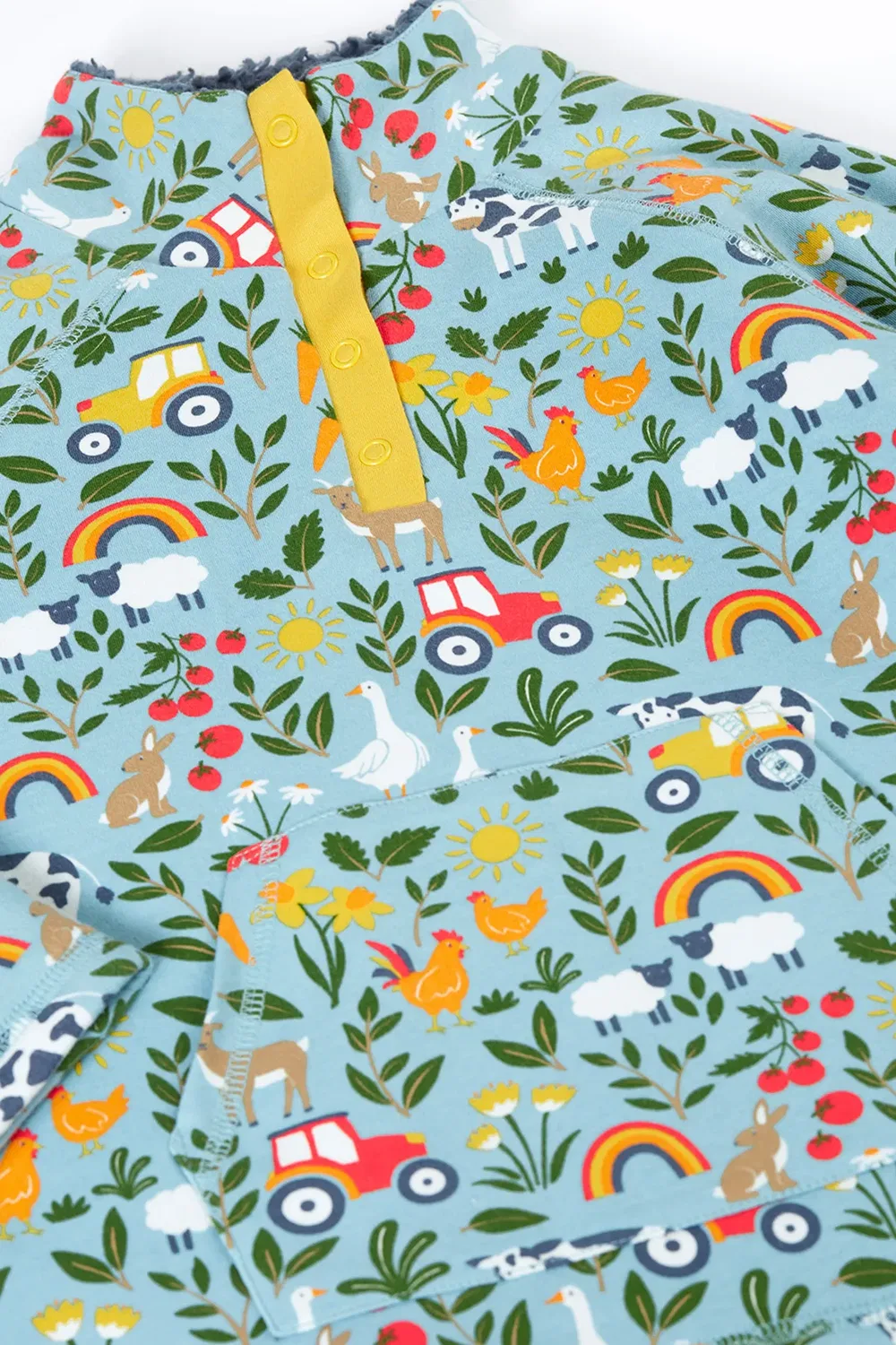 Флисовый уютный свитшот Snuggle Fleece Frugi, Blue — фото 2