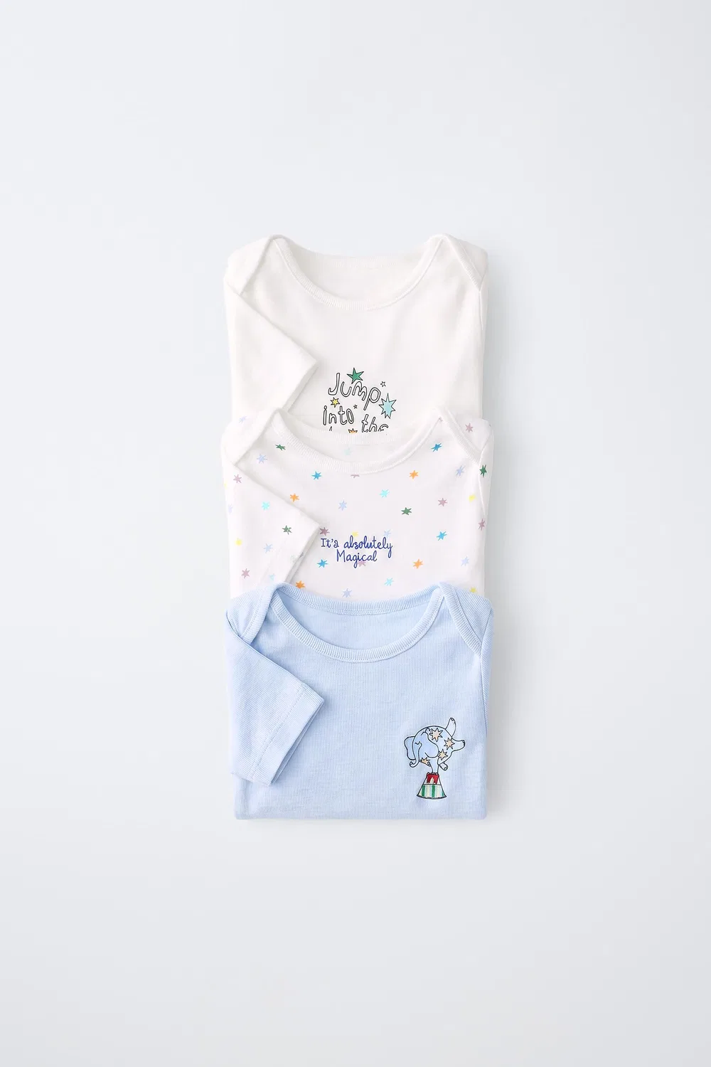 Набор из 3 боди с цирковым принтом ZARA, Multicoloured