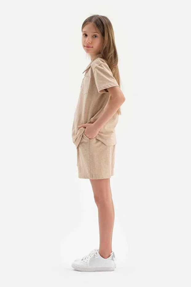 Детские шорты хлопковые Unisex Dagi, Brown — фото 3