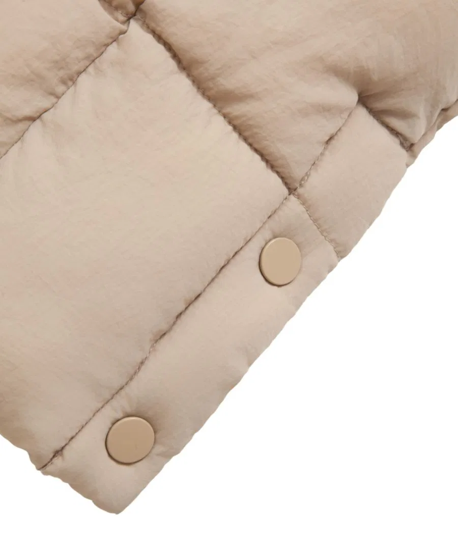 Куртка-пуховик до колена с флисовой подкладкой Rokka&Rolla, Beige — фото 3