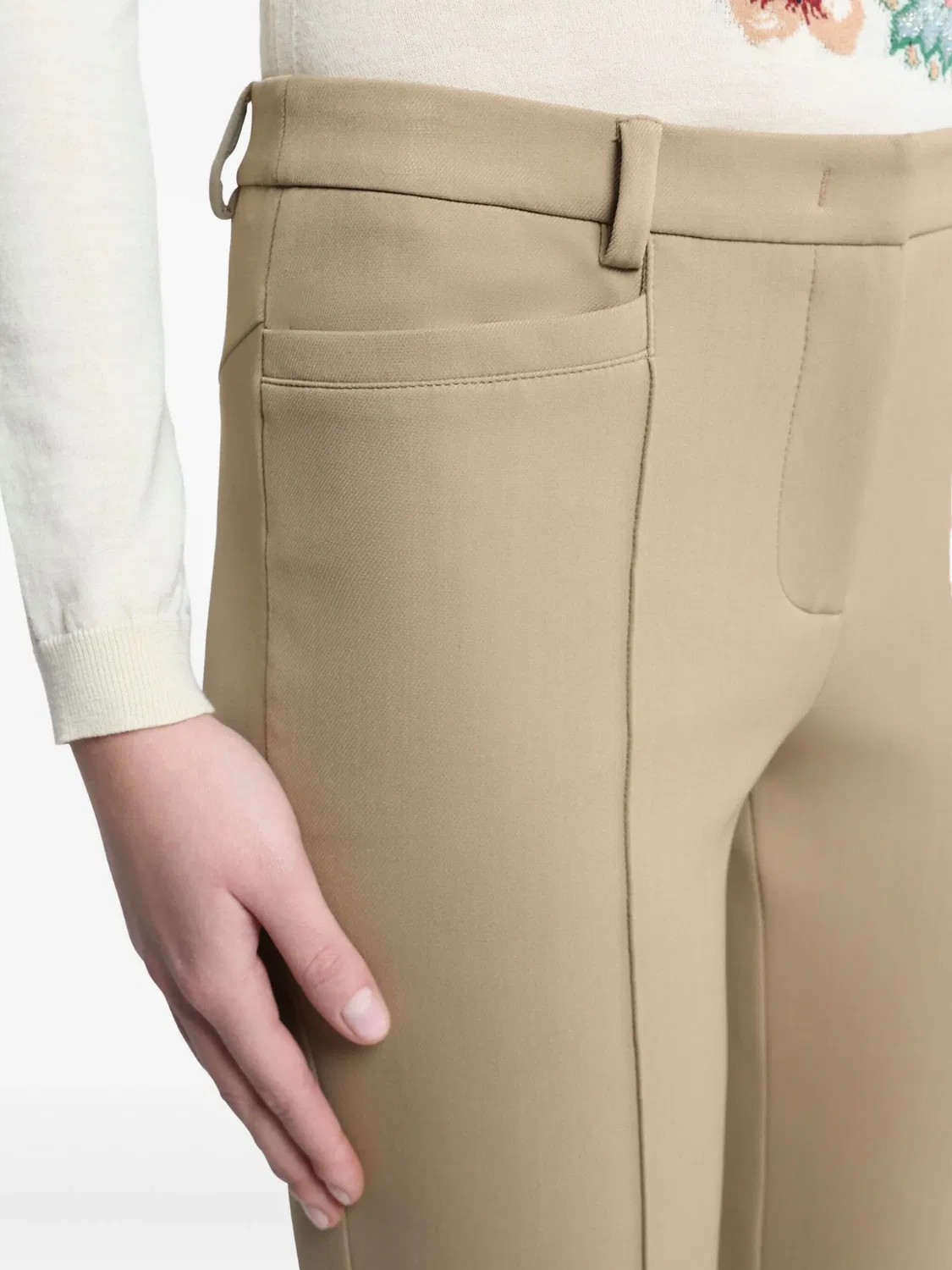 Брюки с подстрочкой ETRO, коричневый — фото 4