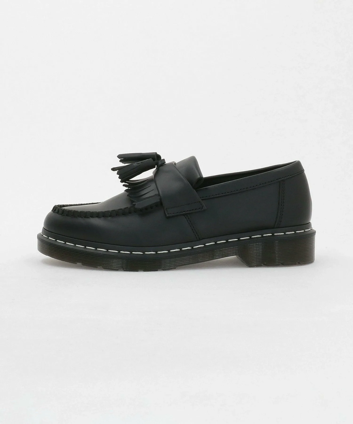 Лоферы Dr. Martens ADRIAN с белой строчкой Beauty&Youth United Arrows, Black — фото 2
