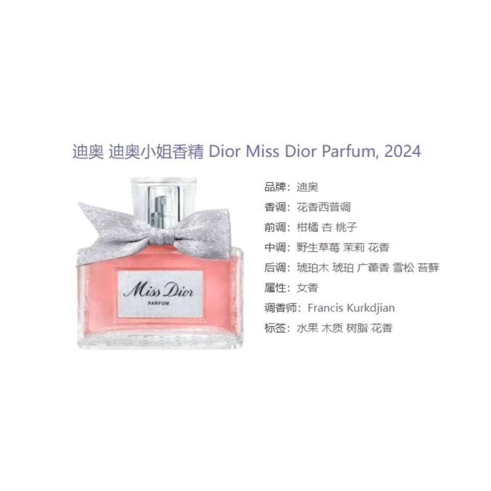 Женский набор Miss Dior Parfum 35мл и масла для губ #001 Pink Lip Stain Oil, DIOR, Multicolor — фото 4