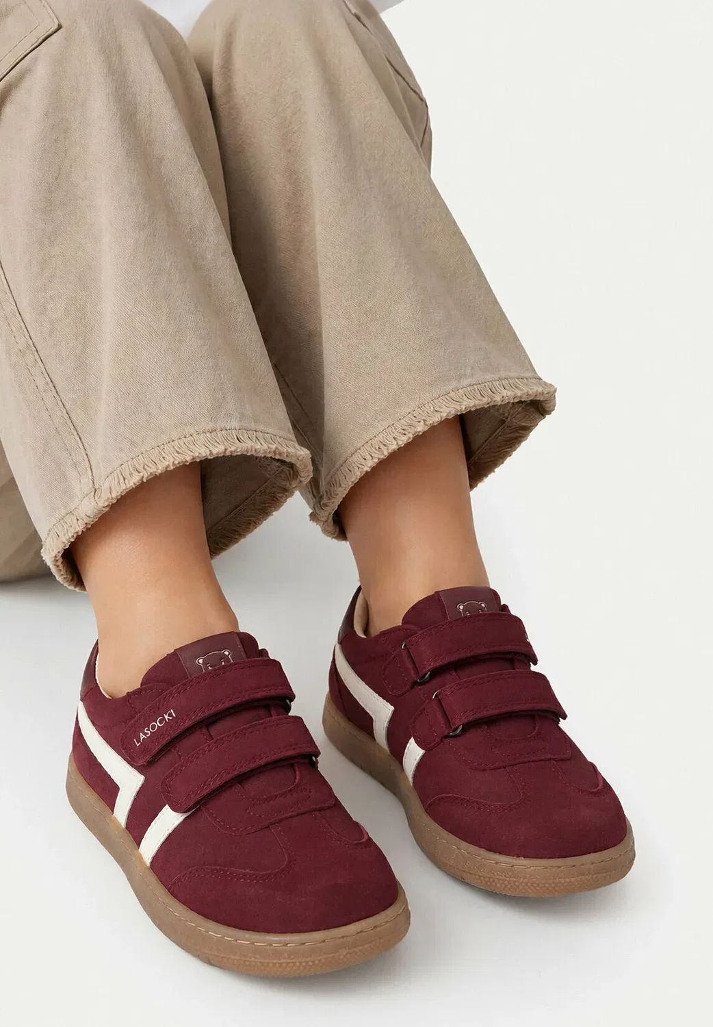 Девушка в кроссовках 5907964257417 - кроссовки Lasocki Kids, Burgundy