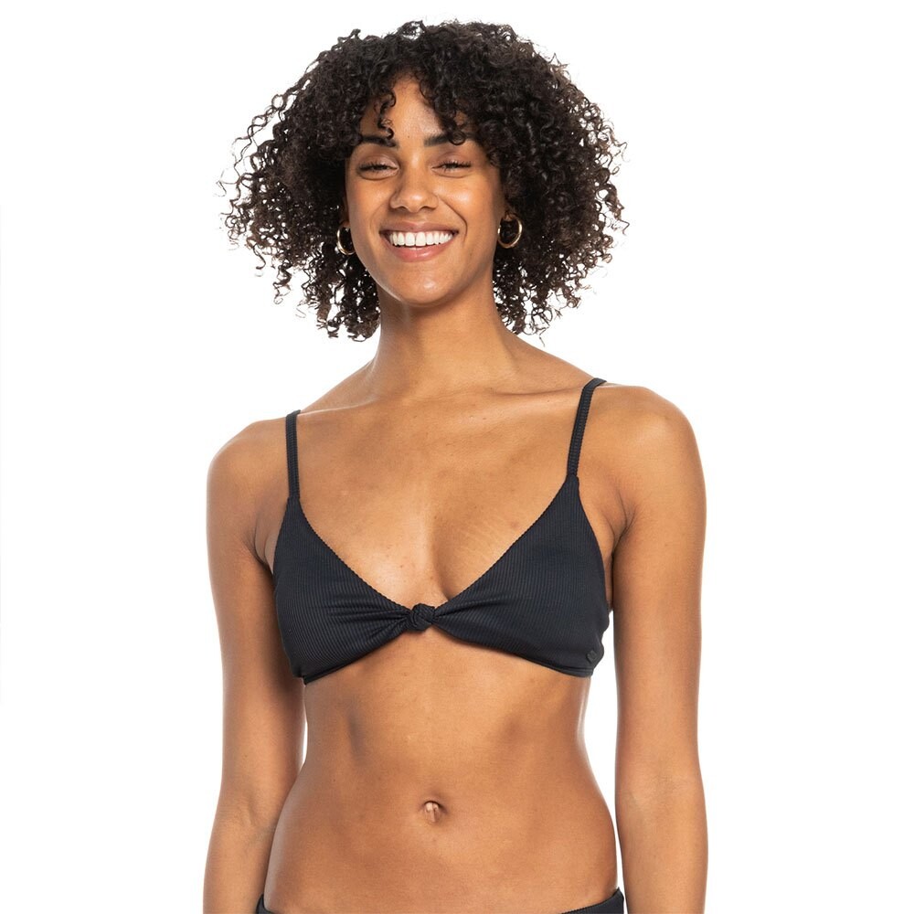 

Топ бикини Roxy Rib Love The Surf Knot, черный