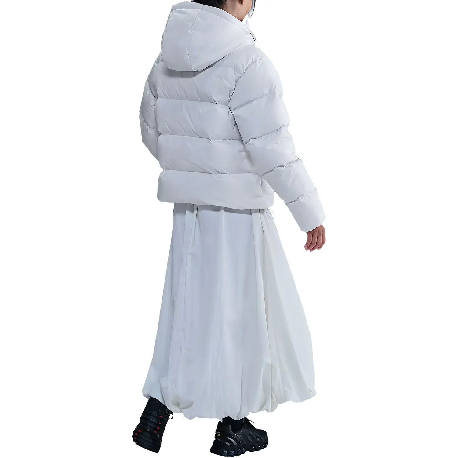 Куртка пуховая Sportswear Metro FW25 женская Nike, белый/черный — фото 3