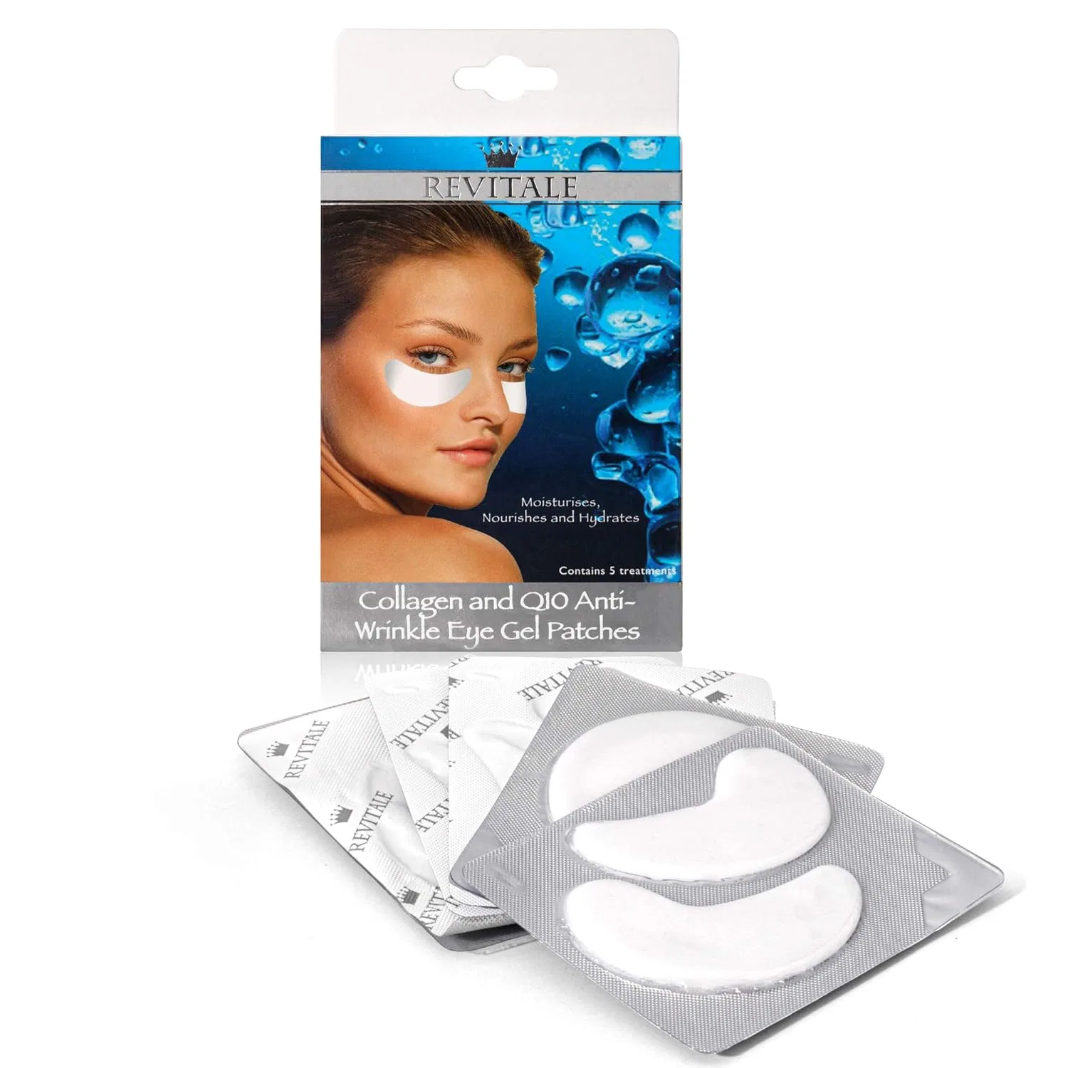 Патчи для глаз Revitale Collagen and Q10 Anti-Wrinkle, 20 пар, 4 упаковки