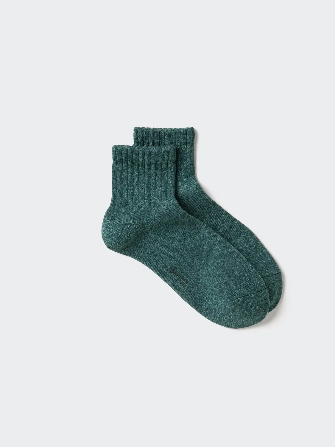 Носки Heattech Uniqlo, для повседневной носки, темно-зеленый