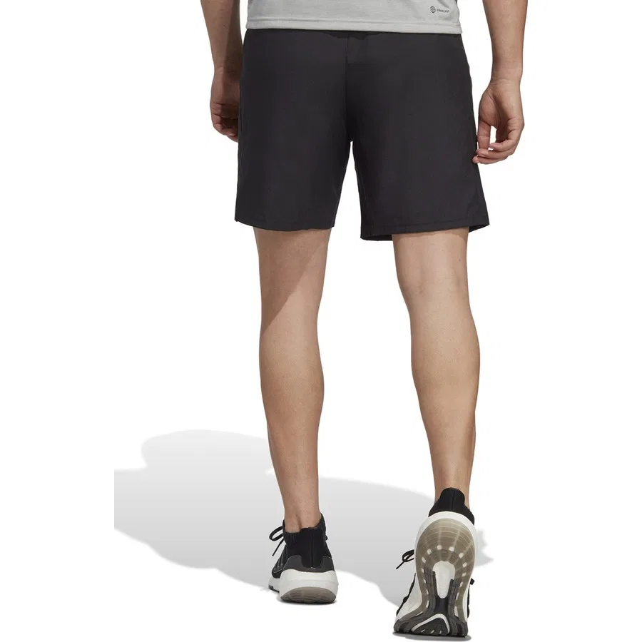 Шорты спортивные с AEROREADY Tr-Es Wv Sho adidas, Черно-белый — фото 3