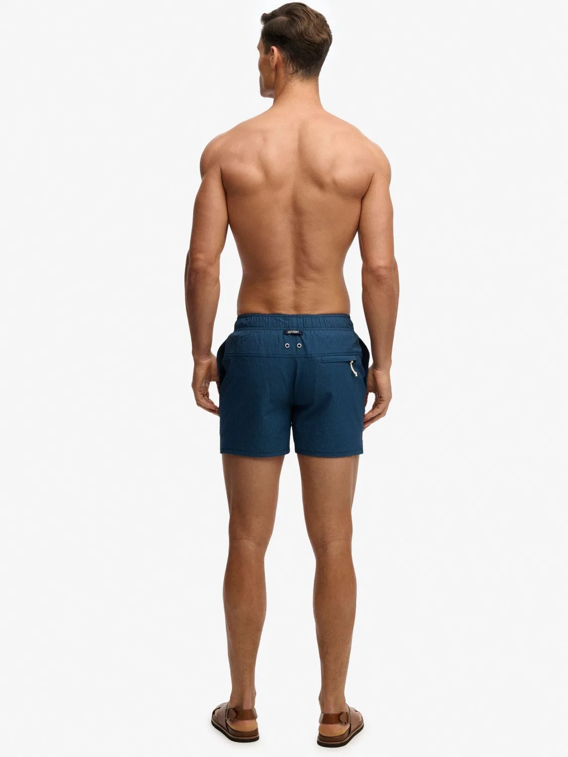Плавки Superdry Seer Sucker 15-inch, Синие — фото 2