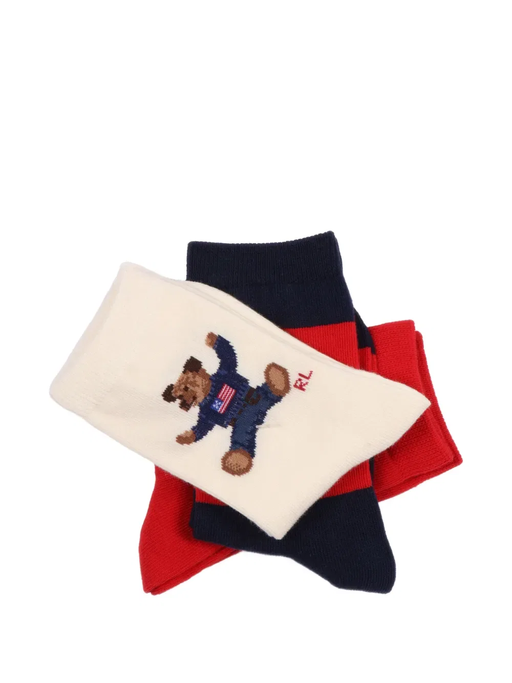 Носки Polo Ralph Lauren Kids, цвет Ivory — фото 4