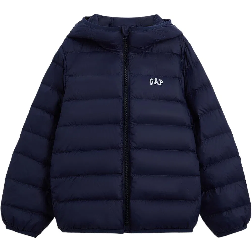 Детская куртка пуховик с капюшоном Marine Blue GAP