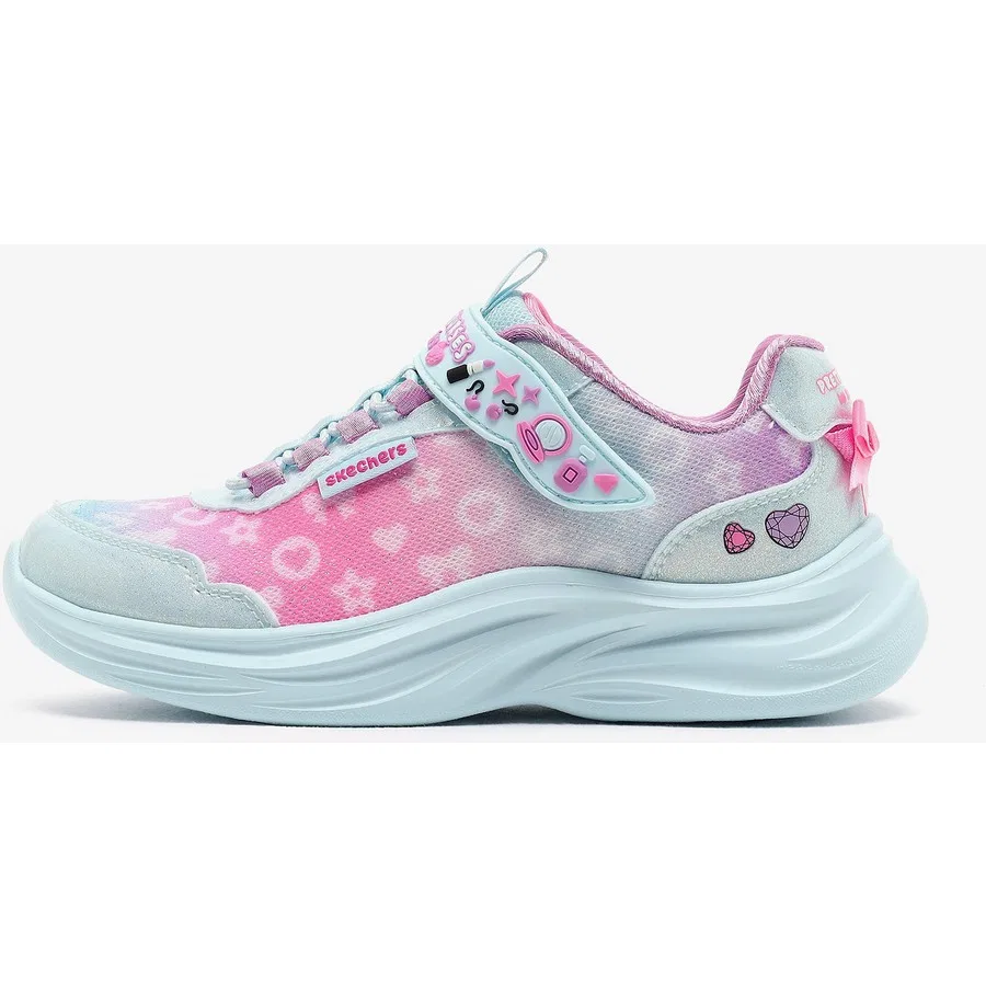 Кроссовки детские с блеском Power Jams 2.0 Skechers, Сине-разноцветный