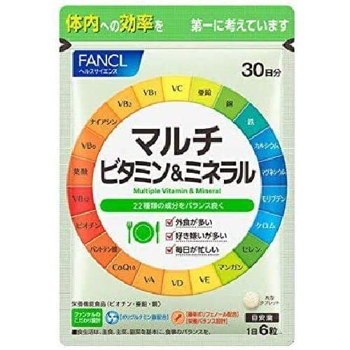 

Мультивитаминная и минеральная Добавка FANCL For Nutrition Lack, 180 таблеток