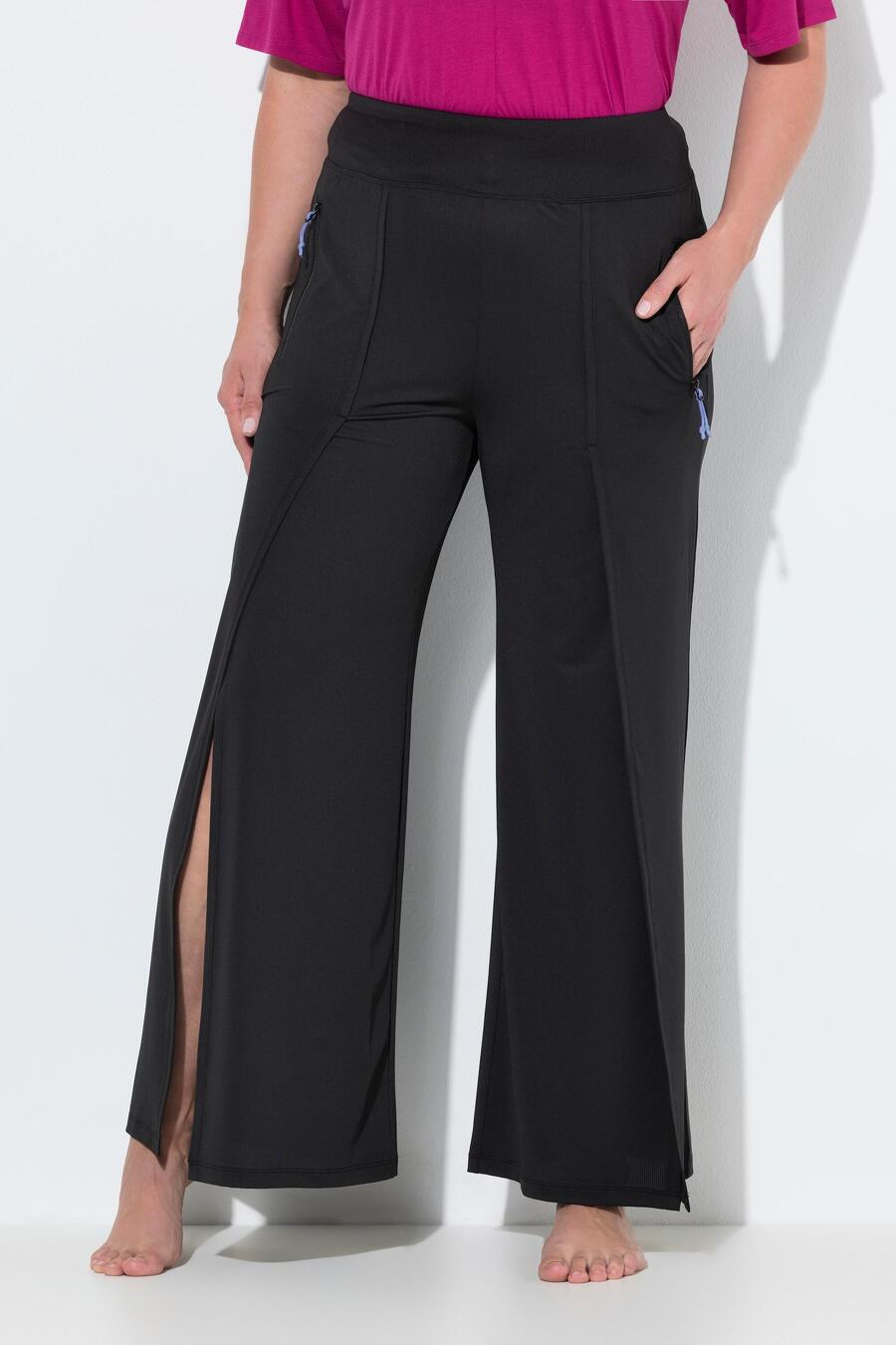 

ULLA POPKEN Женские брюки с защитой от ультрафиолета 50+, широкие брюки, эластичный пояс, переработанный материал