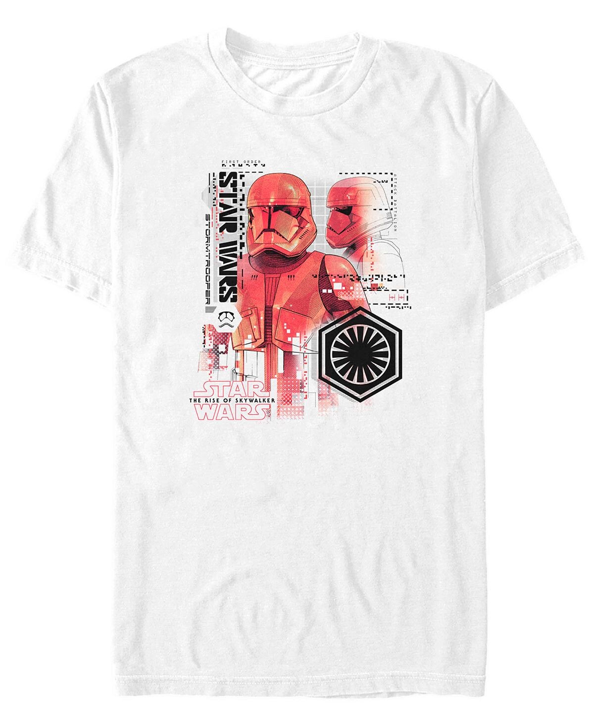 

Звездные войны мужская футболка с коротким рукавом rise of skywalker sith trooper schematics Fifth Sun, белый