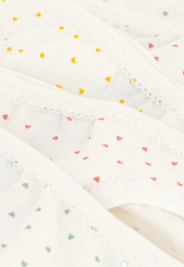 Комплект трусов 5 штук Kids culottes Petit Bateau Multi-coloured, White, белый/мультиколор — фото 4