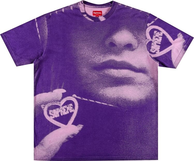 

Футболка Supreme Kim Necklace Short-Sleeve Top 'Purple', фиолетовый