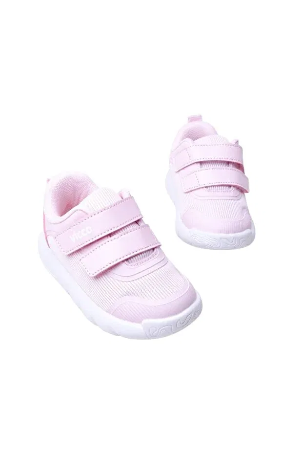 Детские спортивные туфли для мальчиков на липучке Vicco, Pink — фото 3
