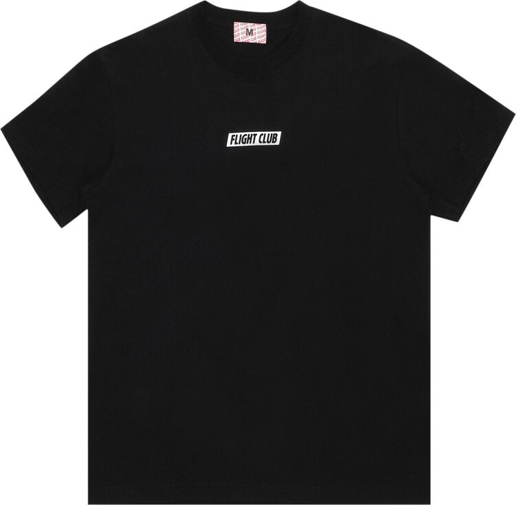 

Футболка Flight Club Slant Logo Tee 'Black/White', черный