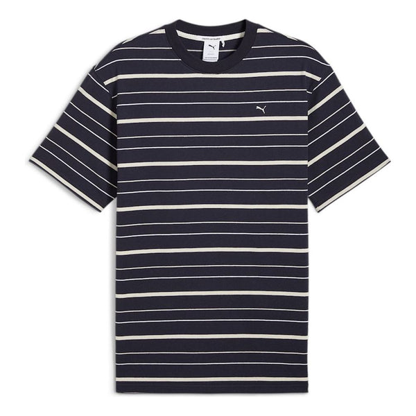 

Футболка mmq striped t-shirt 'new navy' Puma, синий