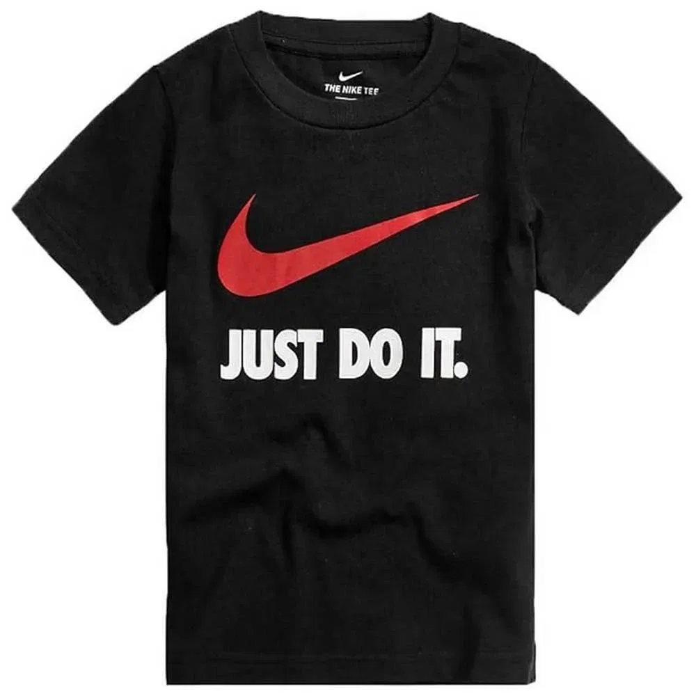 Футболка с коротким рукавом Nike Swoosh Just Do It, черный