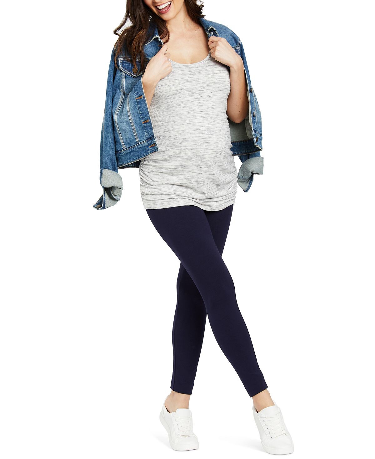 

Эластичные леггинсы для беременных essential Motherhood Maternity, синий