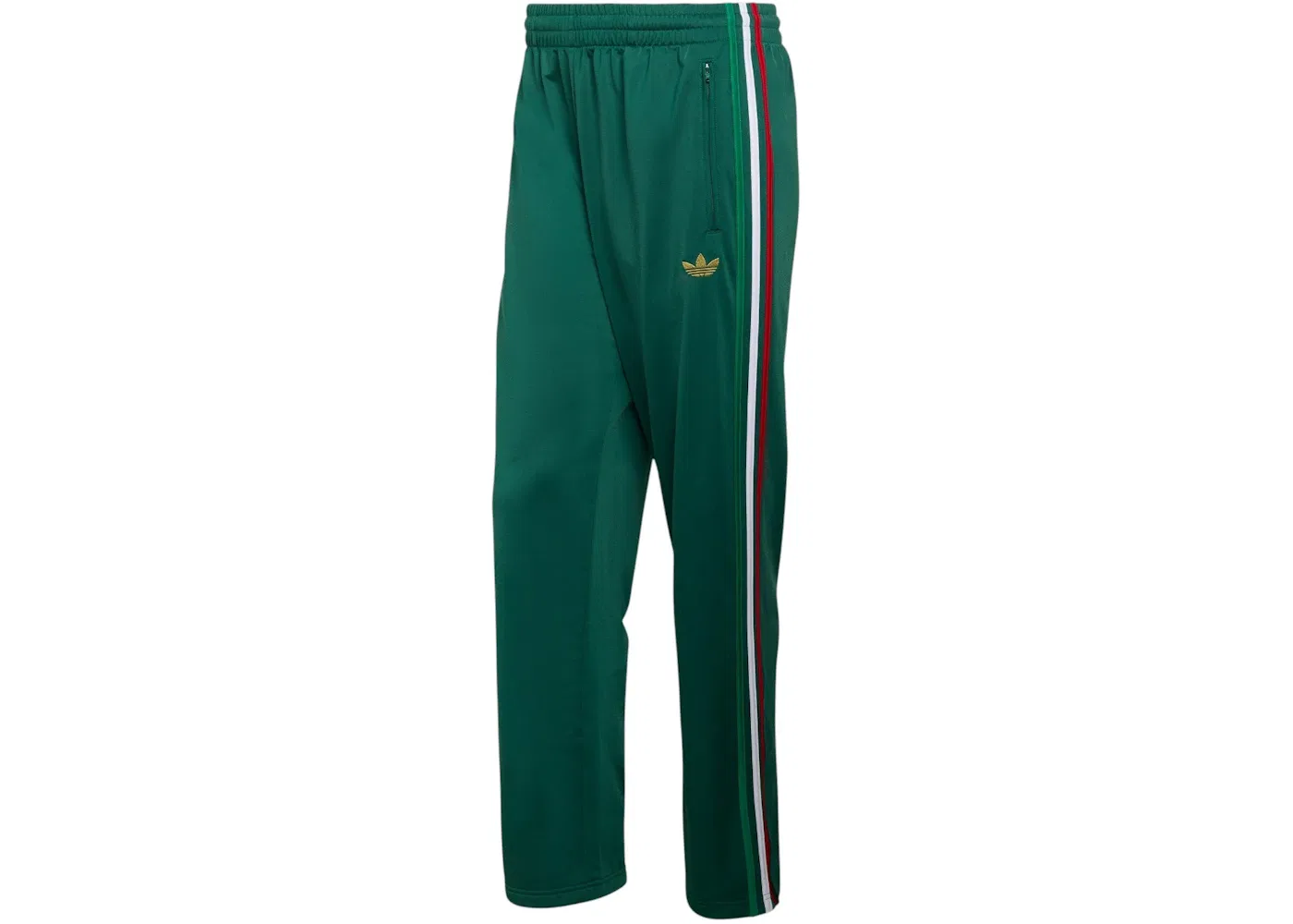 Мужские спортивные штаны с лампасами Firebird Track Pants Adidas, Team Dark Green Bold Green White