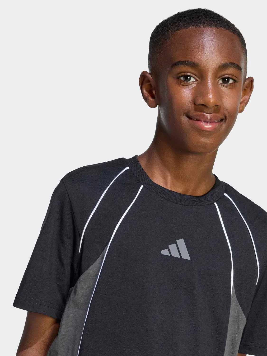 Футболка цветная блочная adidas Black — фото 4