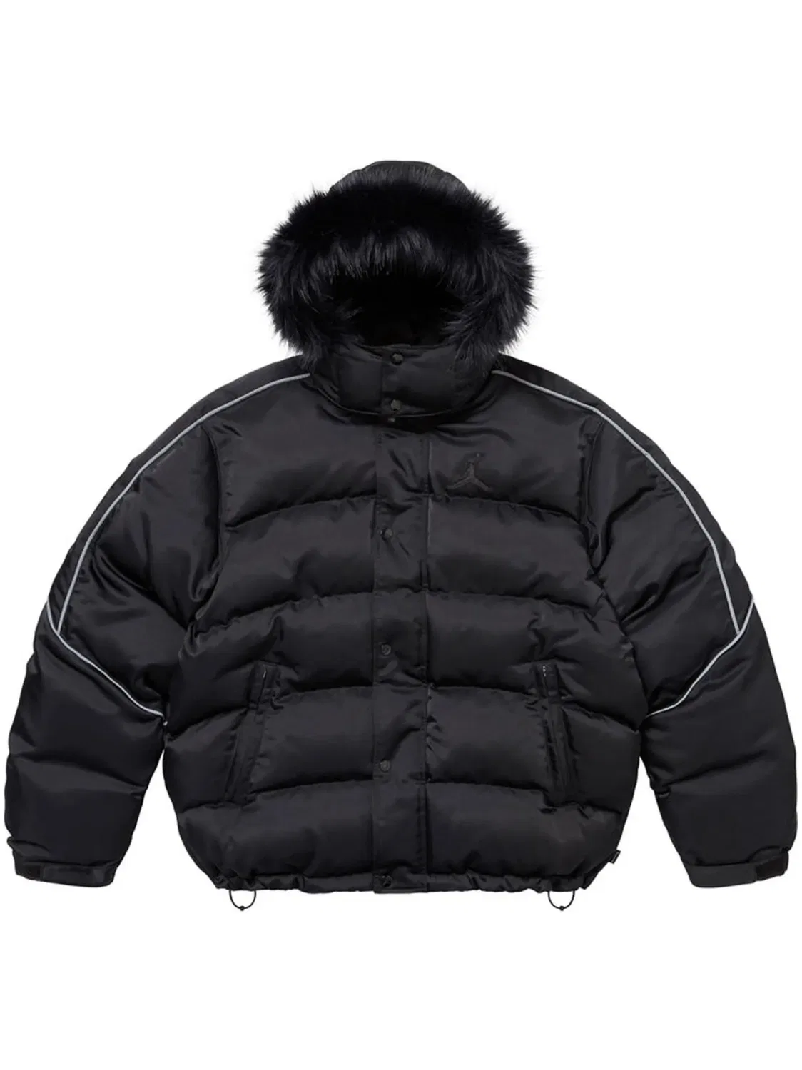 Пуховик из коллаборации с Jordan Supreme, черный