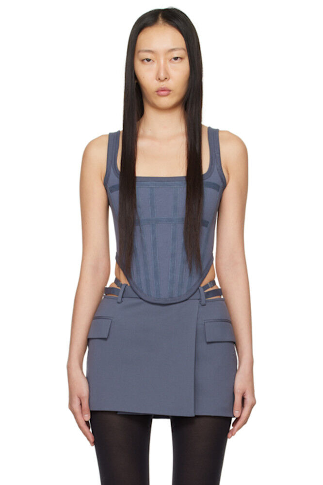 

Серый корсетный топ Dion Lee
