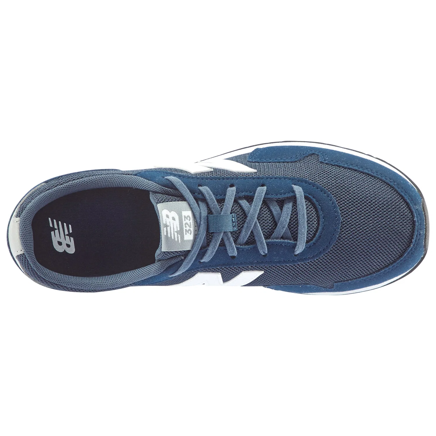 Детские кроссовки со шнуровкой New Balance, Navy/White — фото 4