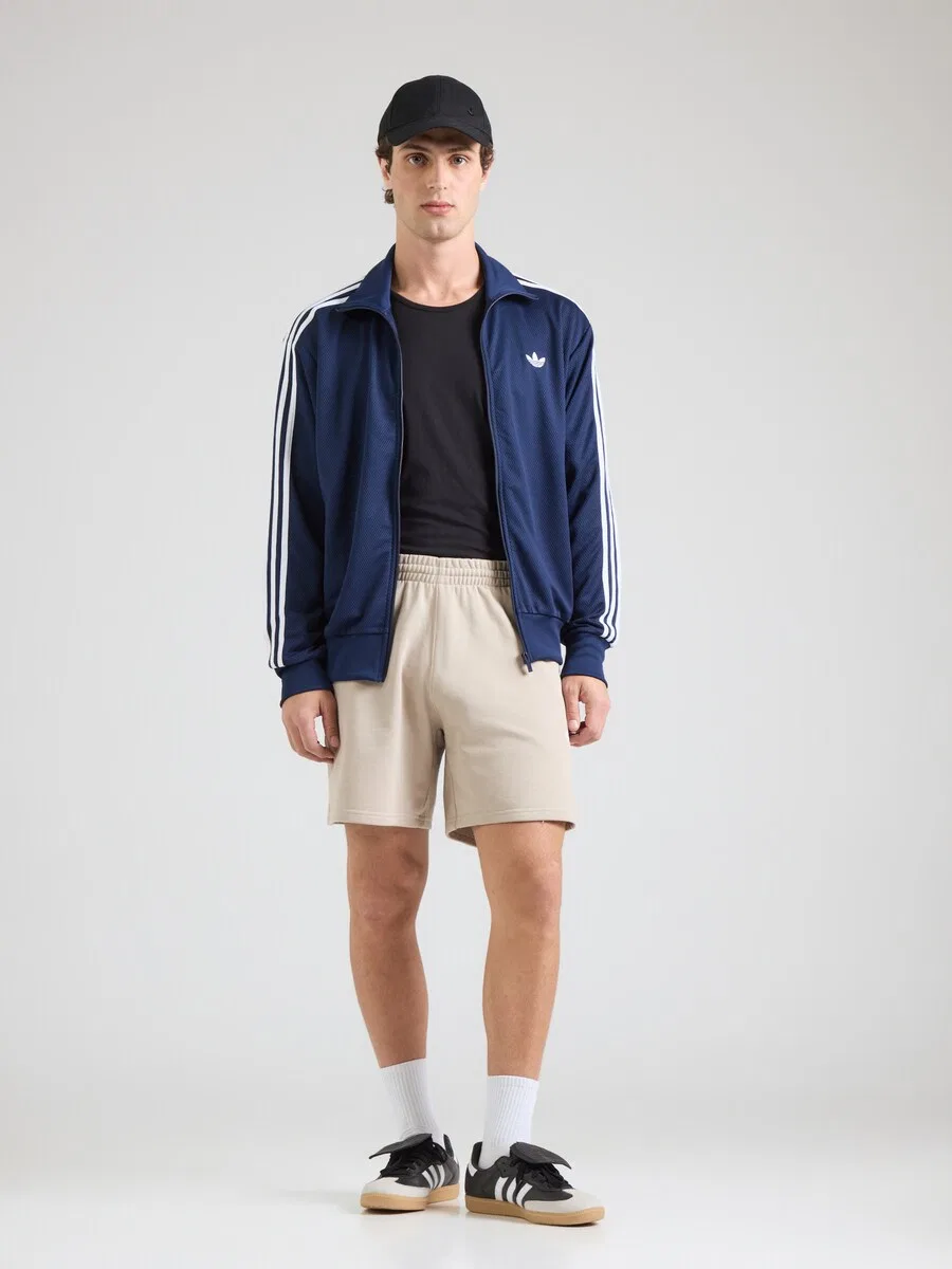 Шорты ADIDAS ORIGINALS Regular Pants 'Trefoil Essentials' бежевого цвета — фото 4