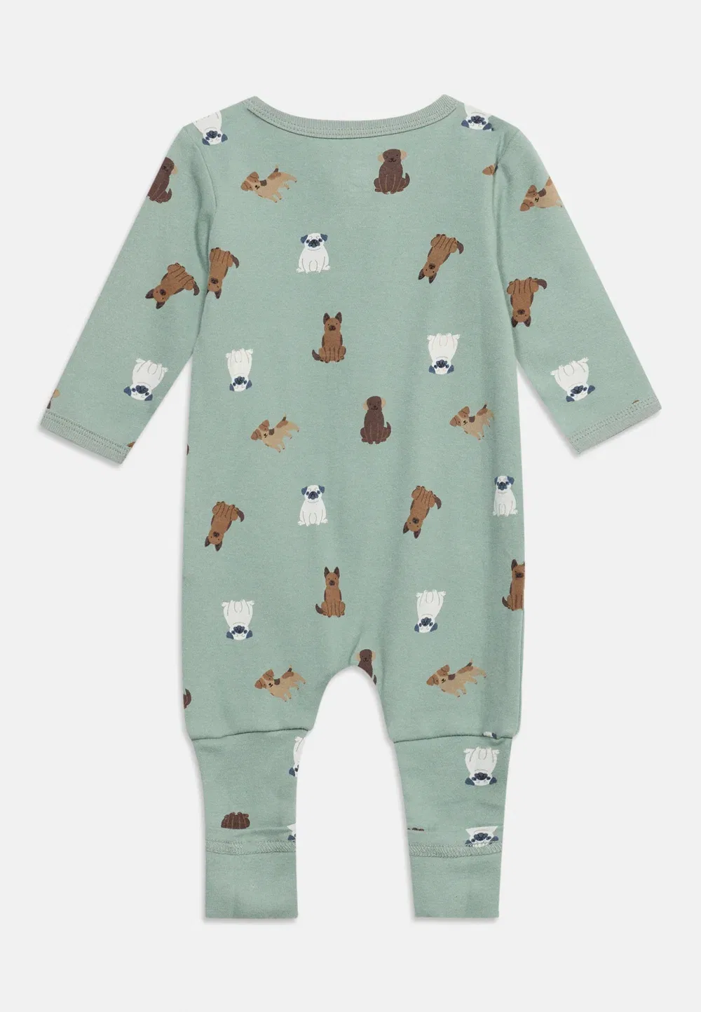 Пижама Nbmnightsuit zip dog 2 pack Name It, Green Milieu/Jet Stream — фото 2