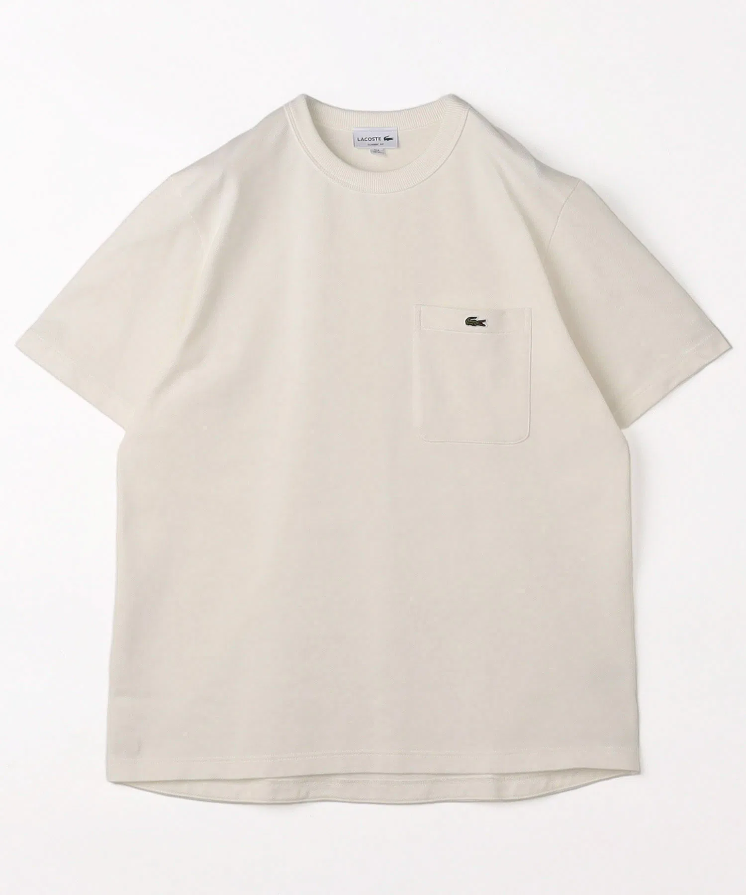 Мужская футболка поло Lacoste с карманом, белый