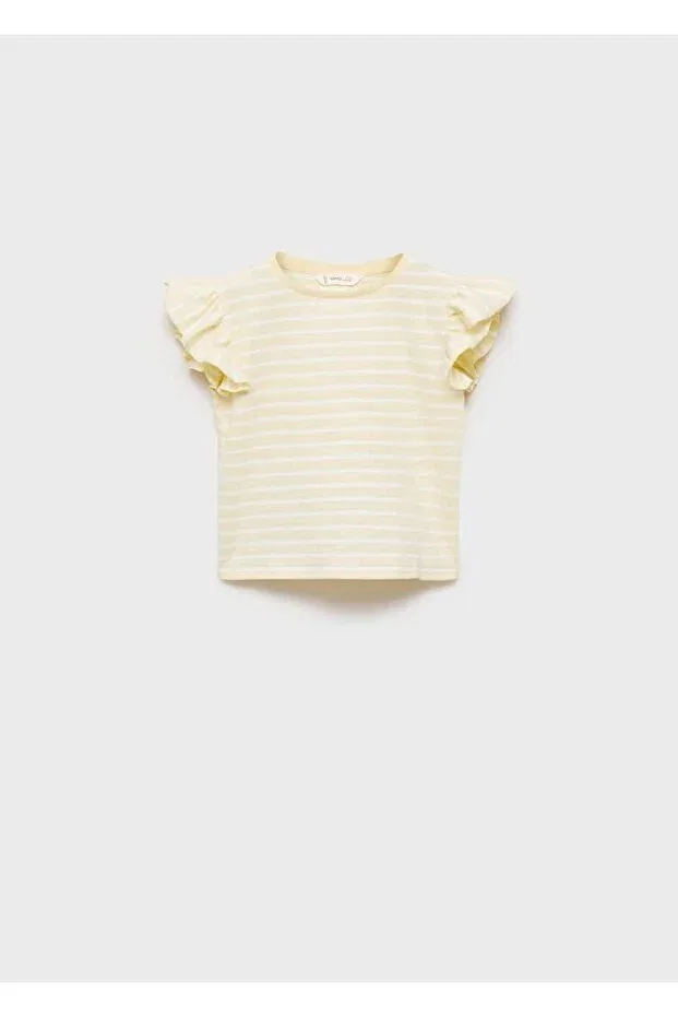 Детская футболка с принтом Mango Baby, Yellow