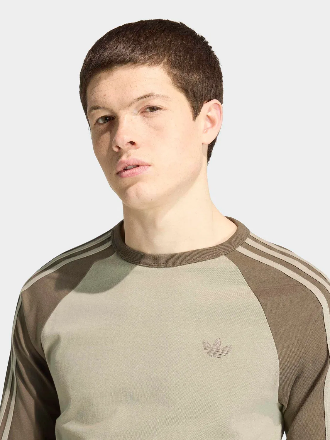 Футболка с длинным рукавом, зеленый, adidas Originals — фото 4