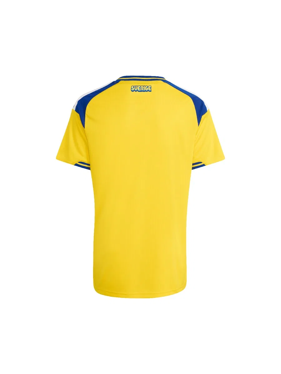 Детская домашняя футболка ADIDAS PERFORMANCE Performance Shirt 'Sweden 26 Home Kids' желтого цвета — фото 2