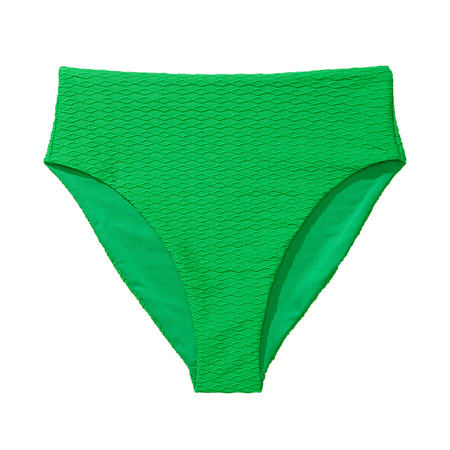 

Плавки бикини Victoria's Secret Swim Mix & Match High-Waist Full-Coverage Fishnet, зеленый